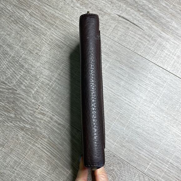 COACH Women’s Brown Leather Zip Around Wallet - Picture 6 of 13